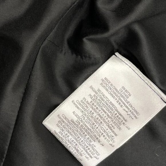 BCBGmaxazria Jaison Fringe Moto Motorcycle Style Black Gray Jacket Women's M - Picture 5 of 10